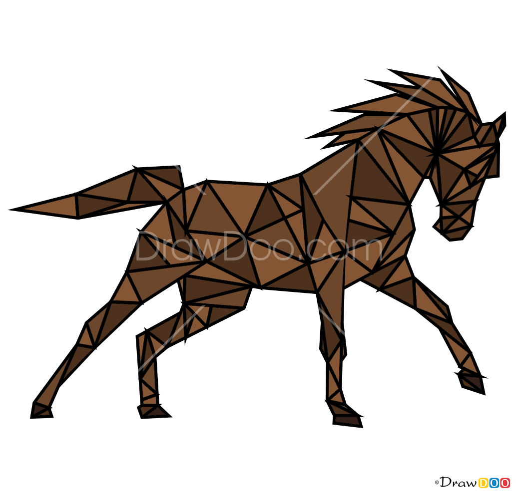 How to Draw Horse, Geometric Animals